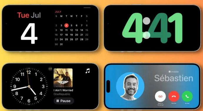 伽师苹果手机维修分享iOS17横屏充电待机显示有什么好处 